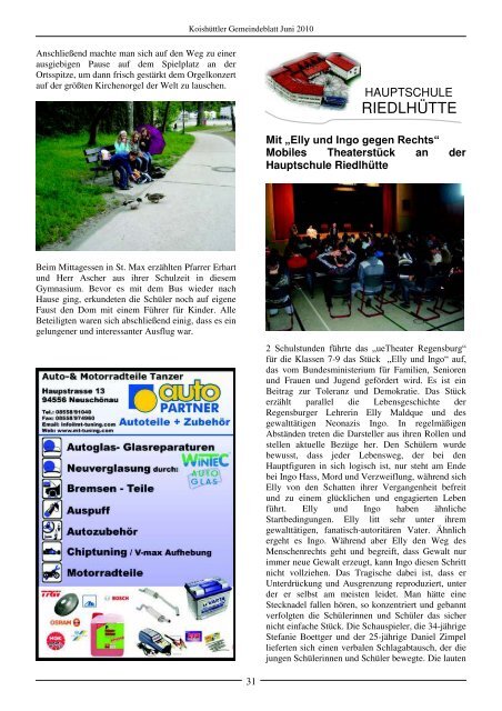 Gemeindeblatt Juni 2010 - Neuschönau