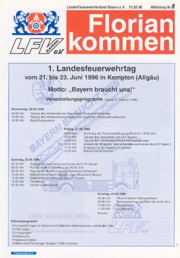 1. Landesfeuerwehrtag - Landesfeuerwehrverband Bayern