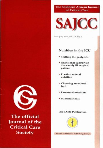 No.1 Vol.18, July 2002.pdf - SAJCC Archive Browser - Southern ...