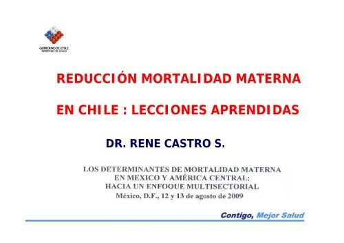 reducciÃ³n mortalidad materna en chile : lecciones aprendidas - CINU