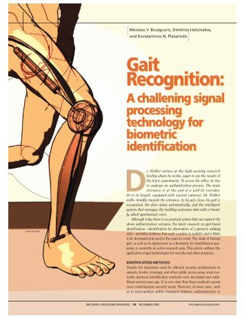 Gait Recognition: Gait Recognition: - ABES Engineering College