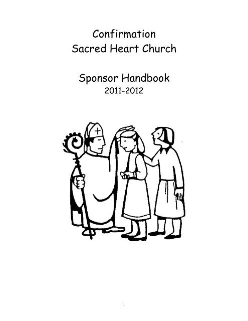 Confirmation Sacred Heart Church Sponsor Handbook