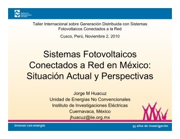 Sistemas Fotovoltaicos Conectados a Red en México - Asociación ...