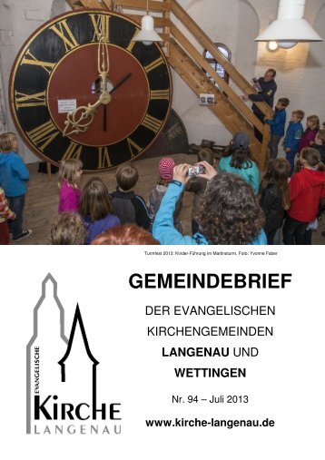 Gemeindebrief Nr. 94 - Evangelische Kirchengemeinde