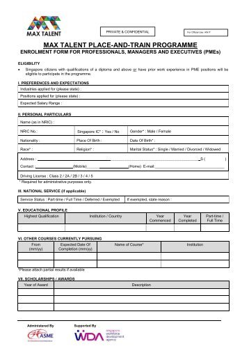 application for employment form