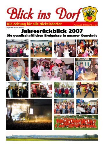 Jahresrückblick 2007 - Nickelsdorf