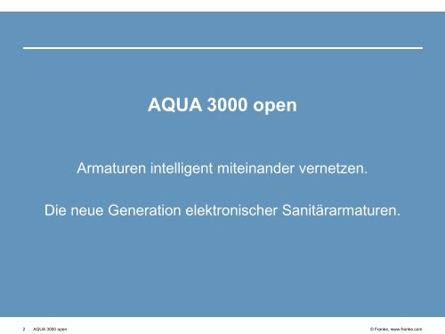 AQUA 3000 open Workshop(2.06 MB, PDF) - Franke