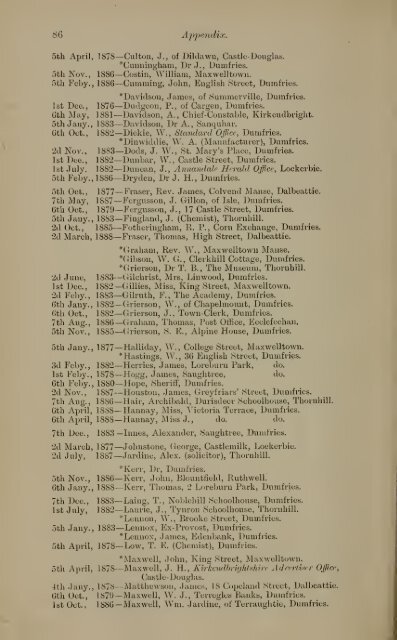 Vol 5 - Dumfriesshire & Galloway Natural History and Antiquarian ...