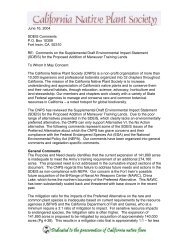 CNPS comments Ft Irwin Supplemental Draft EIS - California Native ...