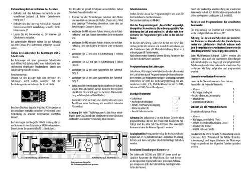 Anleitung zum Lokdecoder SLX830 - MDVR