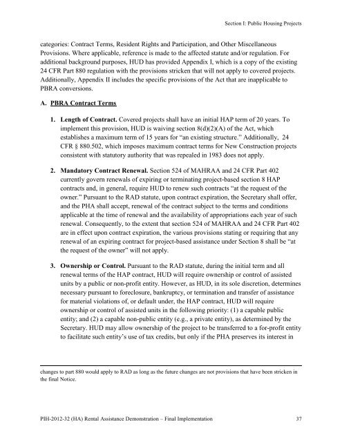 RAD PIH Notice 2012-32 (.pdf, 1 MB) - National Low Income ...