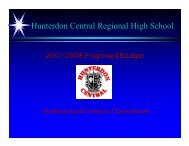 General Fund Budget - Hunterdon Central Regional High School