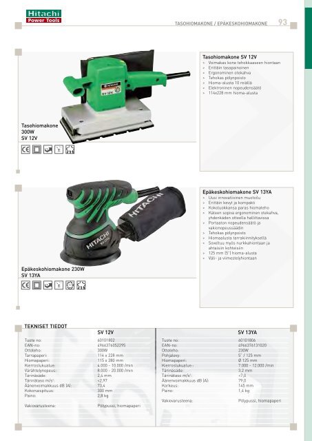 Lataa pdf-tiedosto - Hitachi Power Tools Finland Oy