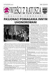 2012.01 Wiesci z ratusza.pdf - MGOK Kalisz Pomorski