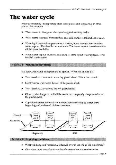 UNESCO resource kit - science and technology educa...