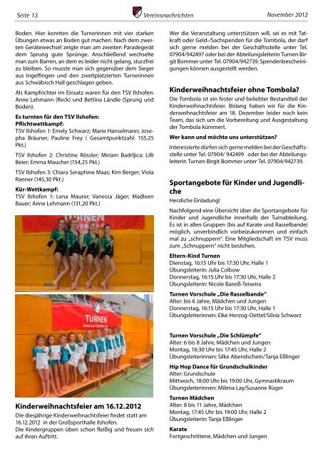 Ausgabe 11/2012 - Gewerbeverein Ilshofen eV / Startseite