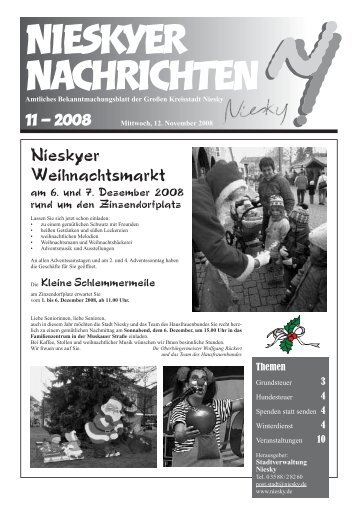 Nieskyer Nachrichten - Kreisstadt Niesky