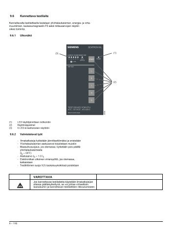 Releen testaus - Siemens