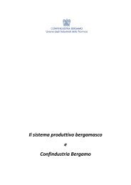 Il sistema produttivo bergamasco e Confindustria Bergamo