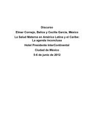 Discurso Elmer Cornejo, Belice y Cecilia Garcia ... - Women Deliver