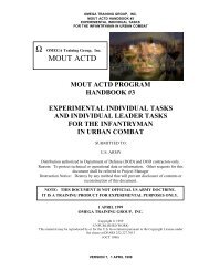 mout actd program handbook #3 experimental individual ... - SpecOps