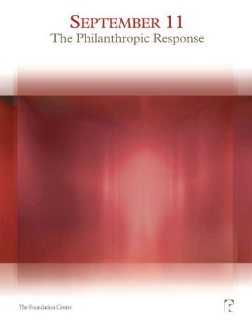 September 11: The Philanthropic Response - Foundation Center
