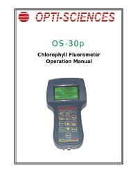 OS-30p Chlorophyll Fluorometer - CID, Inc.