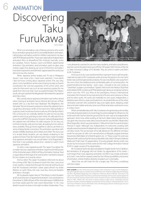 In this Issue - The Japan Foundation, Manila