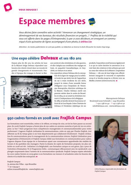 Entreprendre septembre 09 .indd - BECI