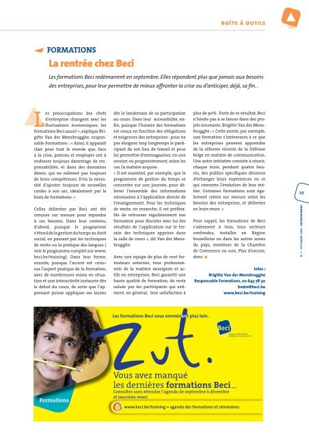 Entreprendre septembre 09 .indd - BECI