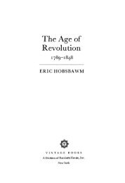 Eric Hobsbawm - Age Of Revolution 1789 -1848