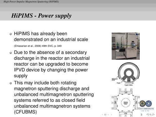 High Power Impulse Magnetron Sputtering (HiPIMS)