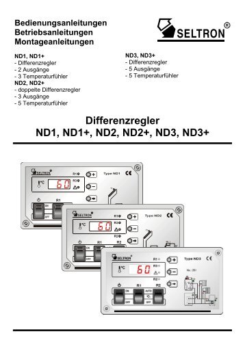 Differenzregler ND1, ND1+, ND2, ND2+, ND3, ND3+