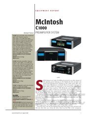 McIntosh C1000 Stereophile Review - The Listening Post