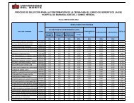 Resultados definitivos de las pruebas