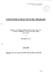 CONVENIO COLECTIVO DE TRABAJO - Laboralis