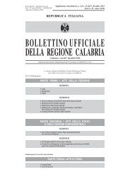 repubblica italiana bollettinoufficiale della regione calabria