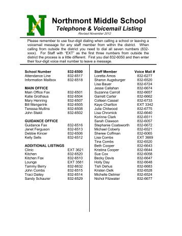 Northmont Middle School - Northmont City Schools