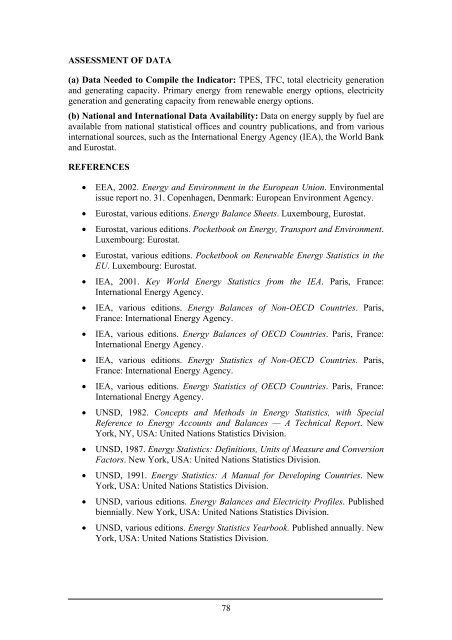Energy Indicators for Sustainable Development ... - IAEA Publications