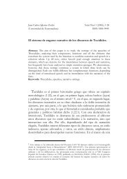 El sistema de engarce narrativo de los discursos de TucÃdides ...
