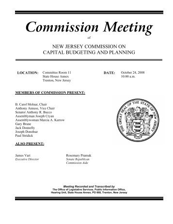 Commission Meeting - New Jersey Legislature
