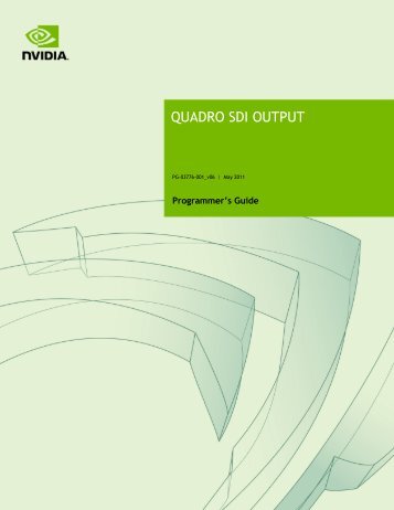 QUADRO SDI OUTPUT