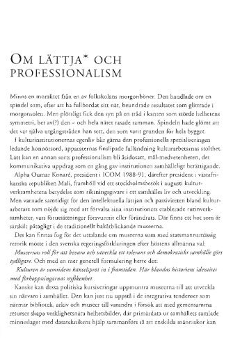 Ou lArrln* ocH - Nordisk Museologi