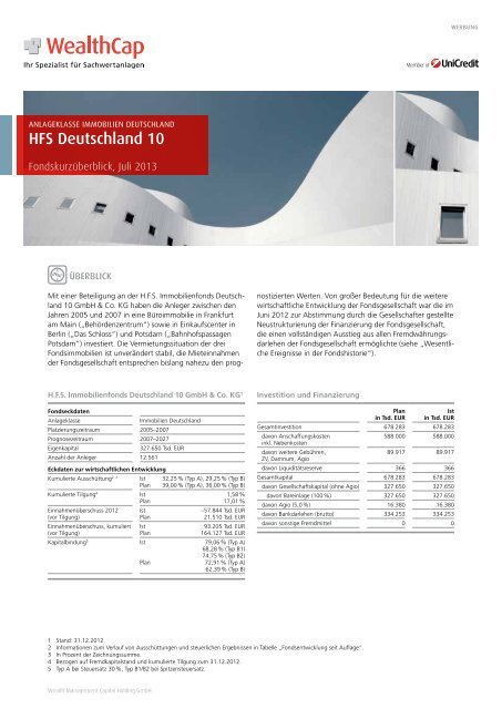 Hfs Deutschland 10 Wealthcap
