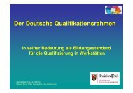 Der Deutsche Qualifikationsrahmen (DQR) - WerkstÃ¤tten:Messe