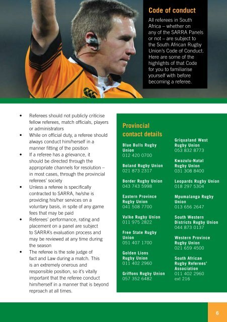 Become a referee and take charge - WP Rugby Referee