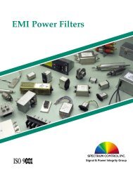 EMI Power Filters Catalog - Spectrum Control - Master-tool