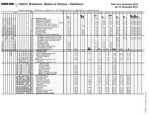 102413 Bratislava - BlatnÃ¡ na Ostrove - GabcËÃ­kovo