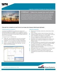 CYMFAULT - Calcul du courant de court-circuit - Cyme International