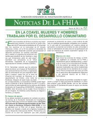 Noticia-FHIA 63 En la COAVEL mujeres y hombres trabajan por el ...